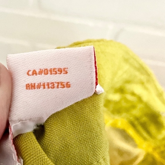 Isaac Mizrahi Trousers Pants Crop Linen Wide leg Green/Olive oil/lime Sz 8 - Picture 9 of 12